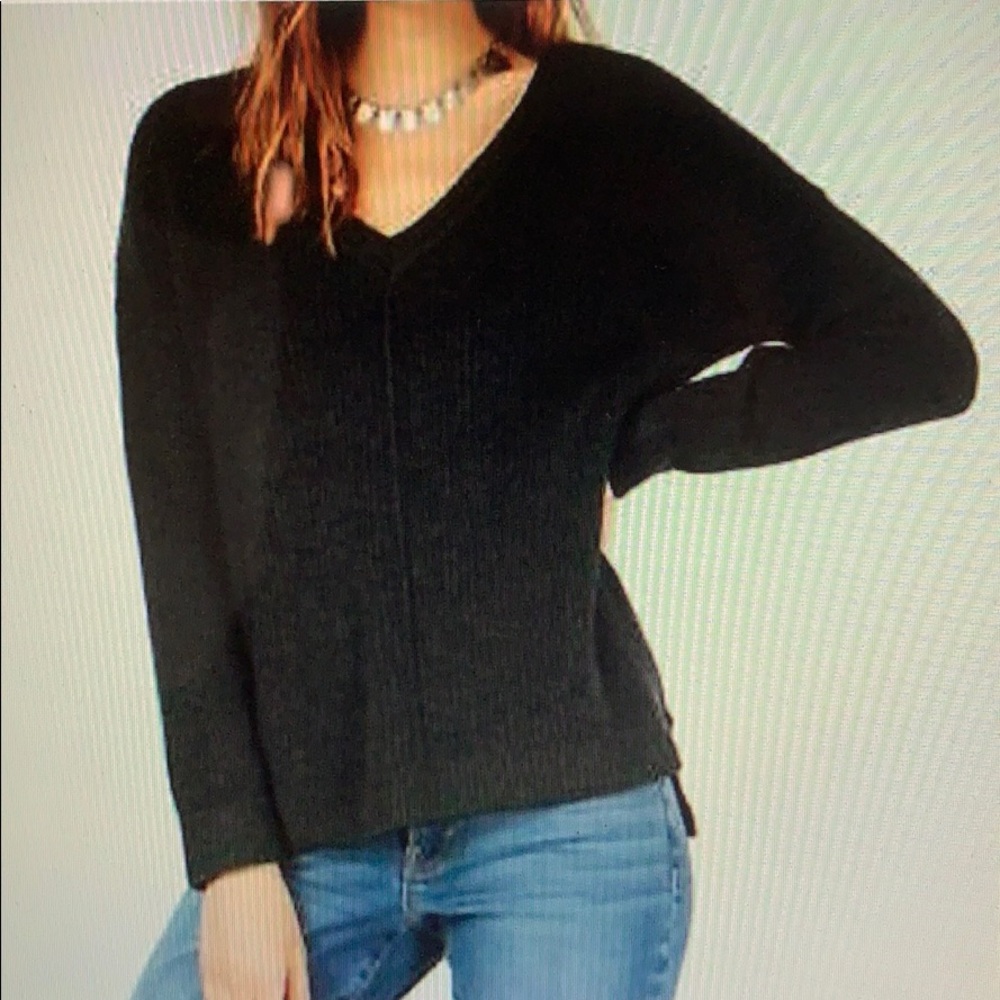 Juniors Mossy Ribbed Knit Sweater